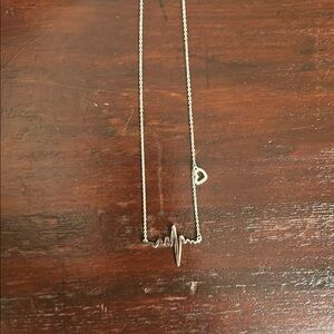 Silver Heartbeat Necklace